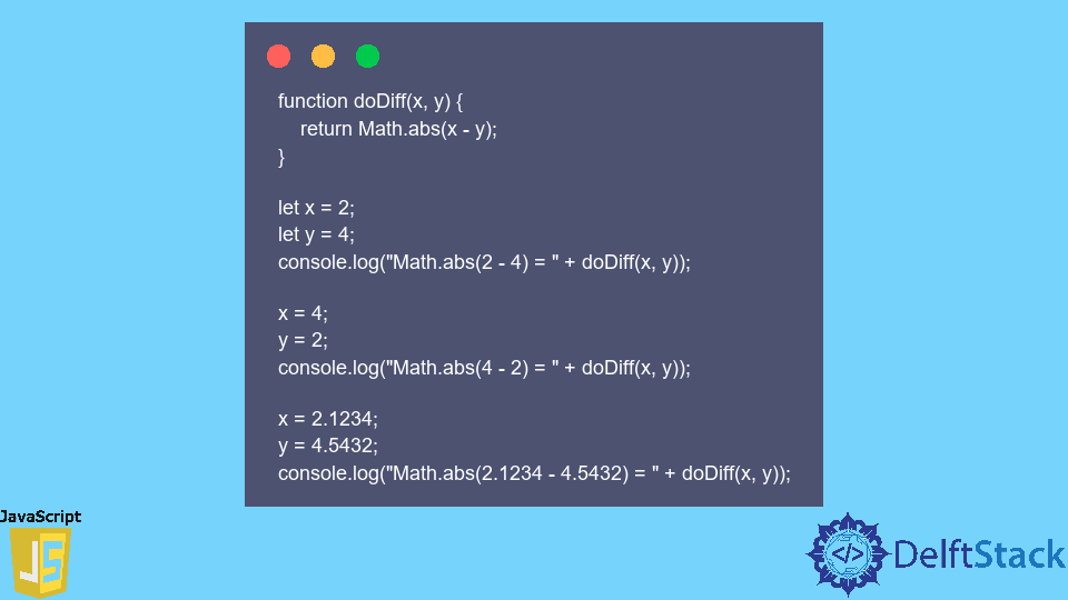 JavaScript Math.abs() Method Delft Stack